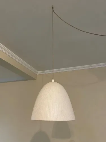Lustre Pendente Cúpula de Cerâmica Rústica