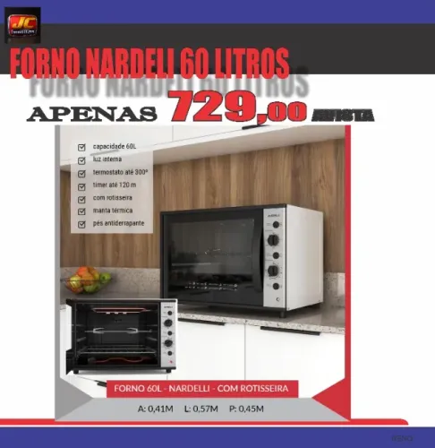 FORNO NARDELLI 60 LITROS