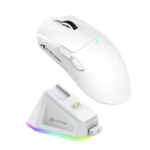 Mouse X11 Wireless com Dock Attack Shark - NOVO