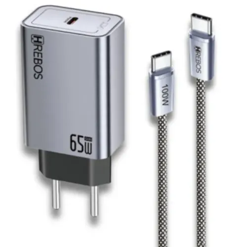 Carregador Turbo 65w Completo Tipo C Usb-C Xiaomi Samsung Motorola