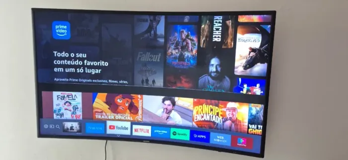 TV SMART 50 Samsung Curva - Design Imersivo - Impecavel - Entrego Hoje