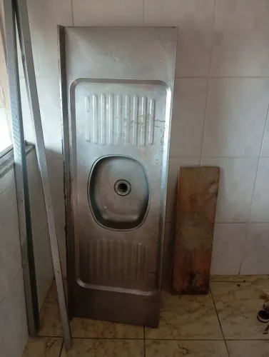 Pia de inox bom estado 160 compr 55 largura