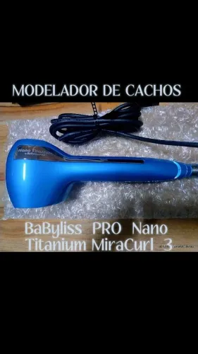 MODELADOR DE CACHOS BABYLISS PRO NANO TITANIUM MIRACURL 3 PROFISSIONAL 