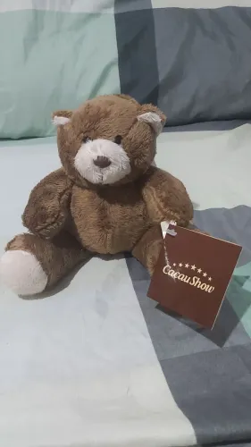 Urso de Pelúcia Clássico Cacau Show com Etiqueta Original