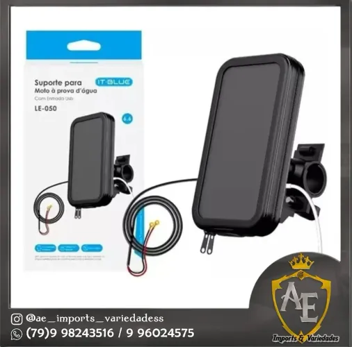 Suporte de celular para moto aprova d'água 