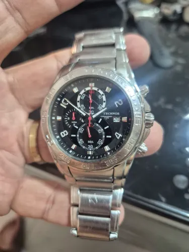 Relógio TECHNOS CRONÓGRAFO À QUARTZ - FUNCIONANDO PERFEITAMENTE