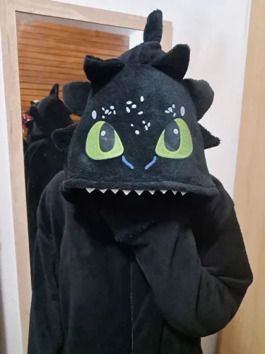 Pijama Kigurumi Banguela Furia da Noite