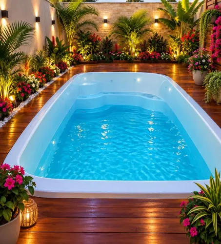 Piscina de fibra