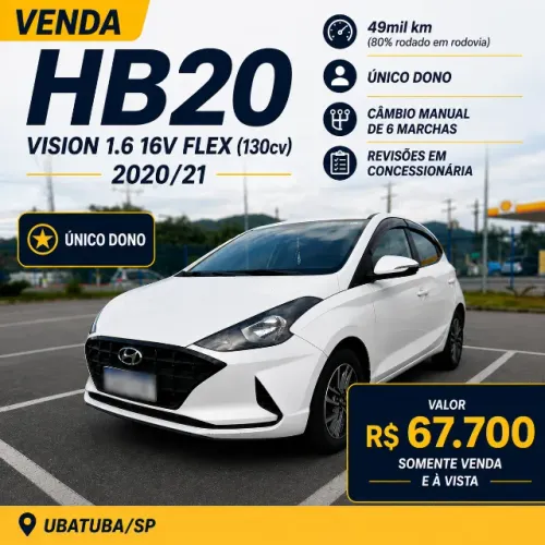 Hyundai HB20 Vision 1.6 Flex 16V MEC 2021