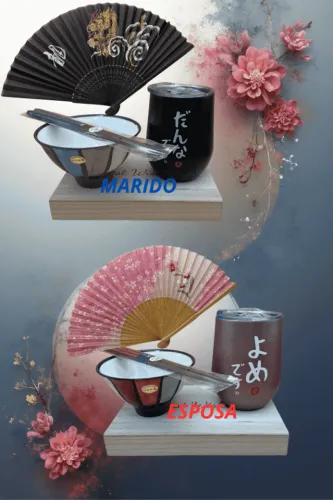 KIT CHARMOSO DE ACESSÓRIOS DO JAPÃO  PARA CASAL 