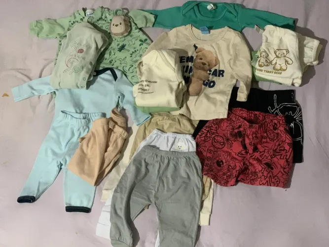 Lote bebe meninho 40peças