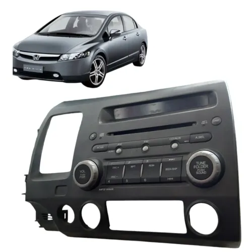 Radio Som Cd Player Display Honda New Civic 07/11 39100snjm0
