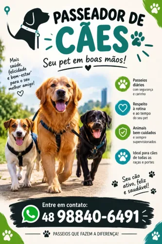 passeador de cães e gatos