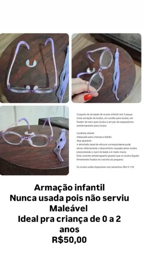 Oculos infantil bebê de 0 a 2 anos NOVO