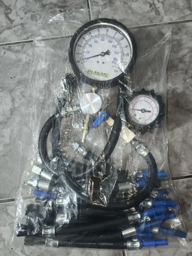 Teste para Medir da Pressão e Vazão da Bomba Elétrica - PLANATC<br>