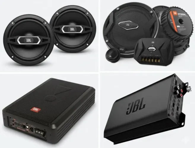 Kit som Automotivo JBL com subwoofer 