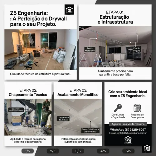 Instalação de Drywall, porcelanato e reforma greral