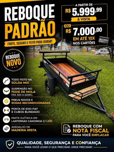 Reboques - Novos e com qualidade 