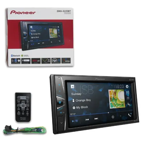 MULTIMIDIA PIONEER DOUBLE DIN DMH-G225BT 4X50W RMS IMPORTADO!