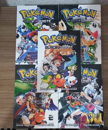 Mangá pokémon Black white volume 1 ao 5