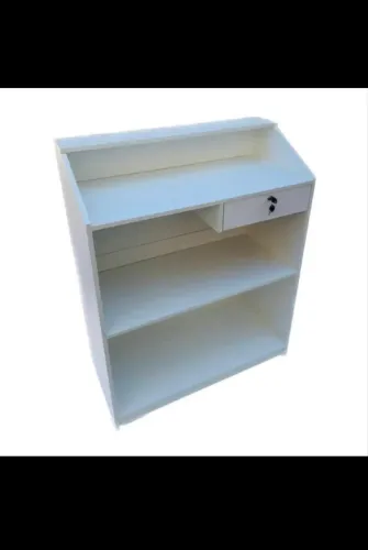 Balcão Caixa Para Lojas , Farmácias, Recepção , Petshop , Vallet 100% em MDF Branco