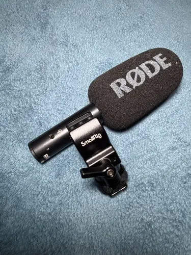 Microfone Rode Videomic Go ii + Suporte Smallrig shotgun com absorção de batidas e ruídos