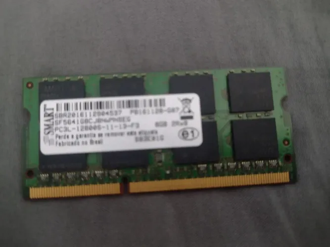 Memória RAM 8GB DDR3L 1600MHz para notebook Samsung Core i5,