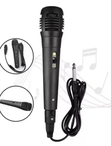 Microfone Dinâmico Profissional Com Fio Igreja Palestra e Eventos - Novo<br>