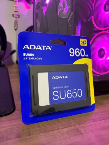 SSD 960GB - ADATA SU650 - Novo/Lacrado