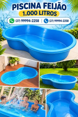Piscina feijão 1000 litros Aforte / Forte Leve