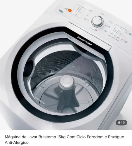 Máquina de Lavar Brastemp 15kg Com Ciclo Edredom e Enxágue Anti-Alérgico