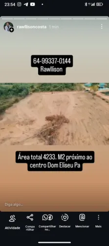 Terreno 4223M2 a venda em Dom Eliseu PA Vila Redenção próximo ao centro 