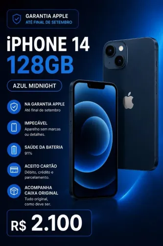 Iphone 14 128g impecável