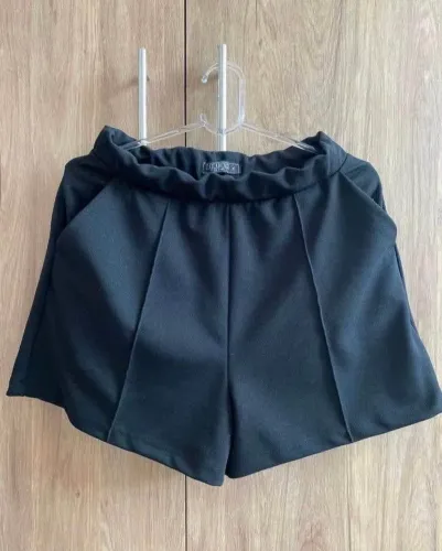 Short preto com elástico