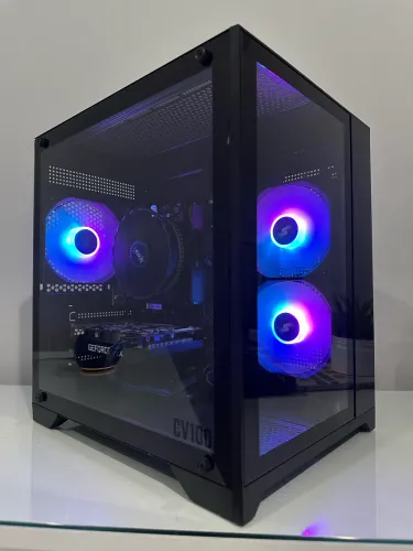PC Gamer GTX 1650 4GB Ryzen 5 2600 16GB DDR4 SSD 512GB Fonte 80 Plus gabinete Aquário!