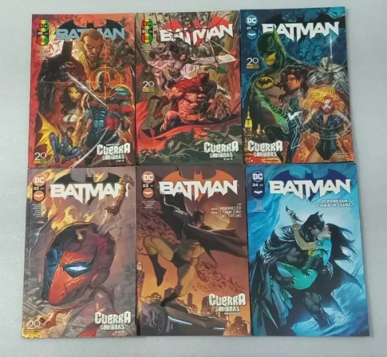 6 HQS Batman 4° série n° 19, 20, 21, 22, 23 e 29 - Panini 2022