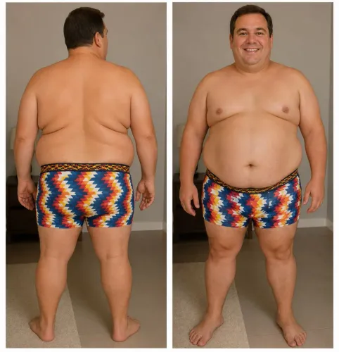 Kit com duas cuecas boxer em microfibra plus size estampadas