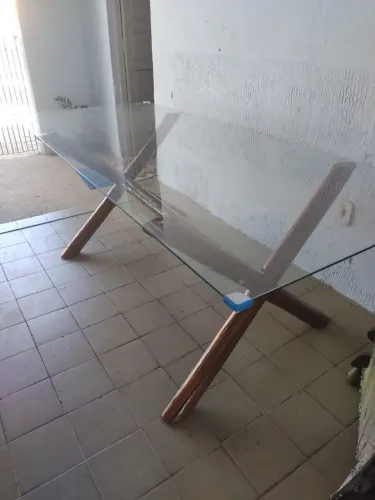 PROMOÇÃO PARA VENDER RÁPIDO!! MESA DE VIDRO GRANDE