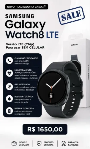 Relógio Samsung Galaxy Watch8 LTE