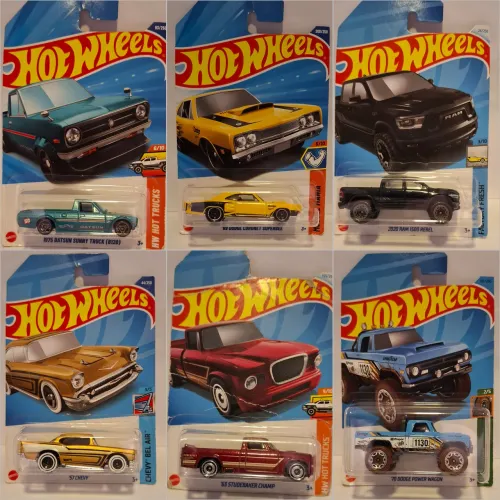 Kit 6 Hot wheels manline
