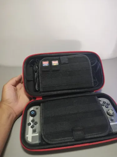 Case Nintendo Switch Oled Estojo Grande Cabe Fonte