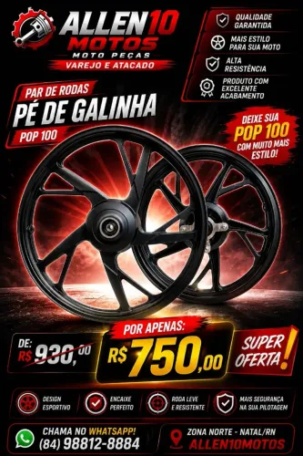 Pé de galinha pop 100 