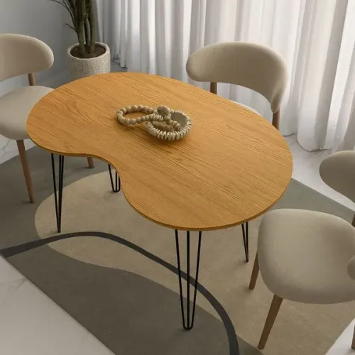 Mesa Versátil Estilo Orgânico (Jantar ou Escritório)