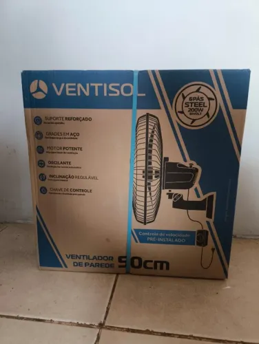 Ventilador de parede Ventisol Steel 50cm 6 pás
