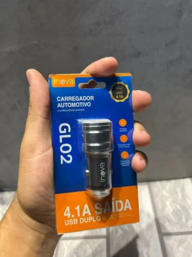 CARREGADOR VEICULAR NOVO 2 ENTRADAS USB