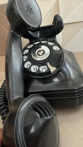 Telefone Baquelite com disco 1950