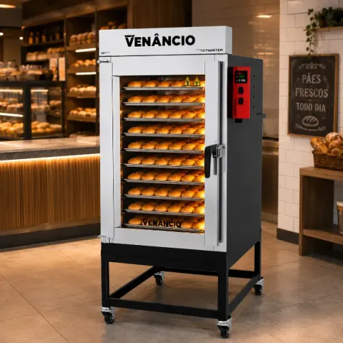 FORNO INDUSTRIAL TURBO TWISTER A GÁS 10 ESTEIRAS 220V FVT10G - VENÂNCIO R$ 7.199