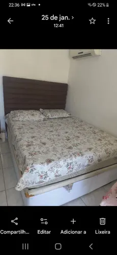 Cama baú com cabeceira e colchão