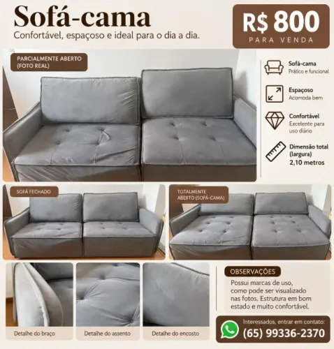 Sofa , motivo mudança (somente AVISTA)
