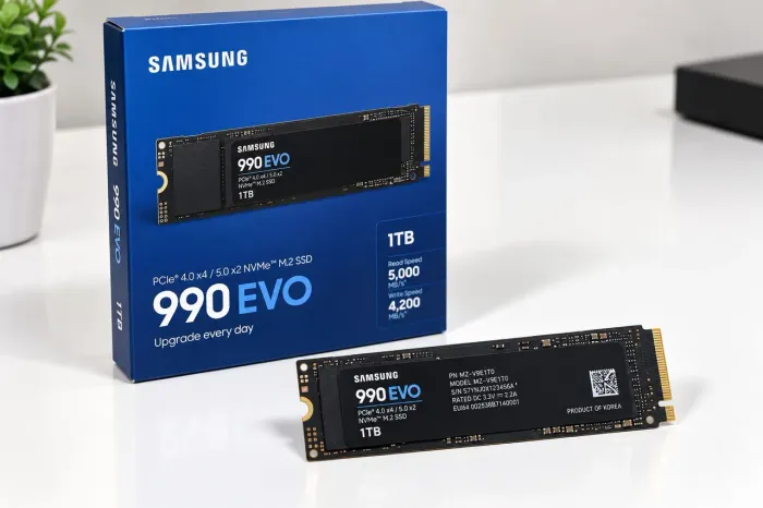 SSD NVMe M.2 Samsung 990 EVO 2.0, 1 TB PCIe 4.0/5.0